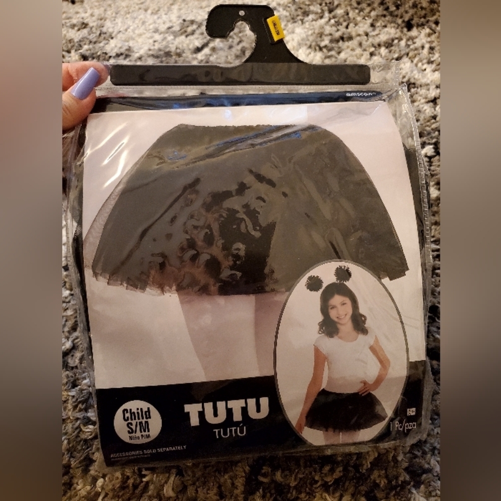 Child's Black Tutu Size S/M - Picture 3 of 4